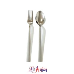 سرویس قاشق و چنگال 24 نفره 120 پارچه یونیک مدل صدفی مات